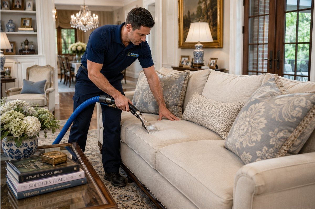 Nationwide Carpet Cleaning truck-mount servicing a home in Jupiter, FL